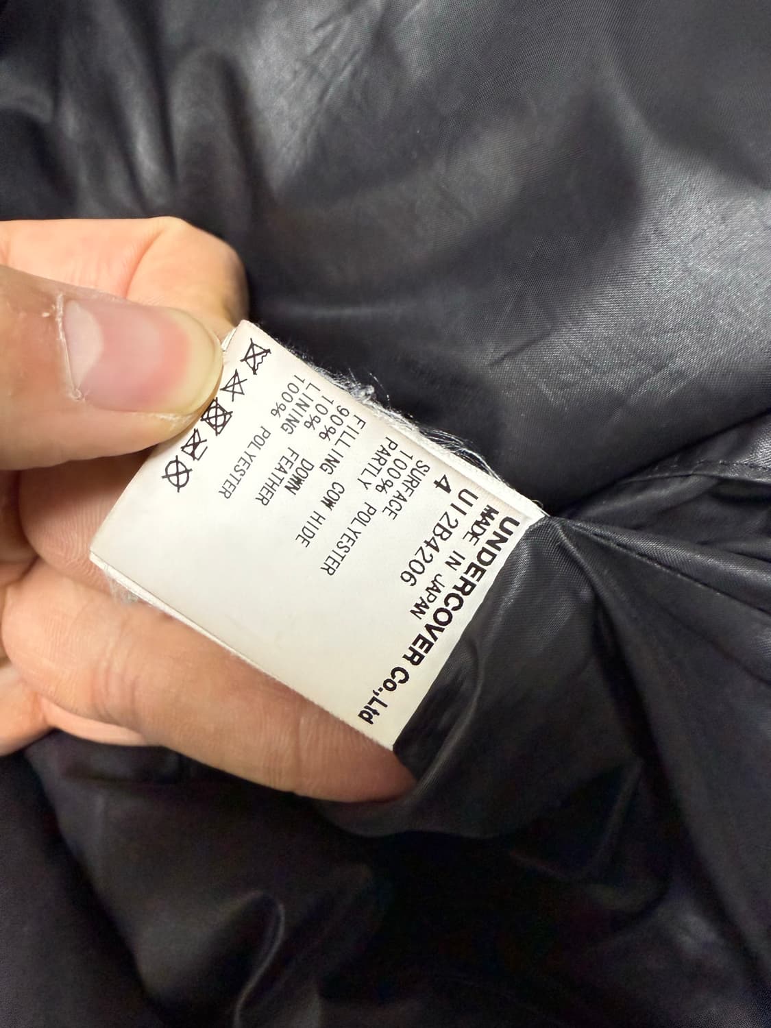 (4)언더커버 22aw 레더 다운 자켓 패딩 상품이미지9