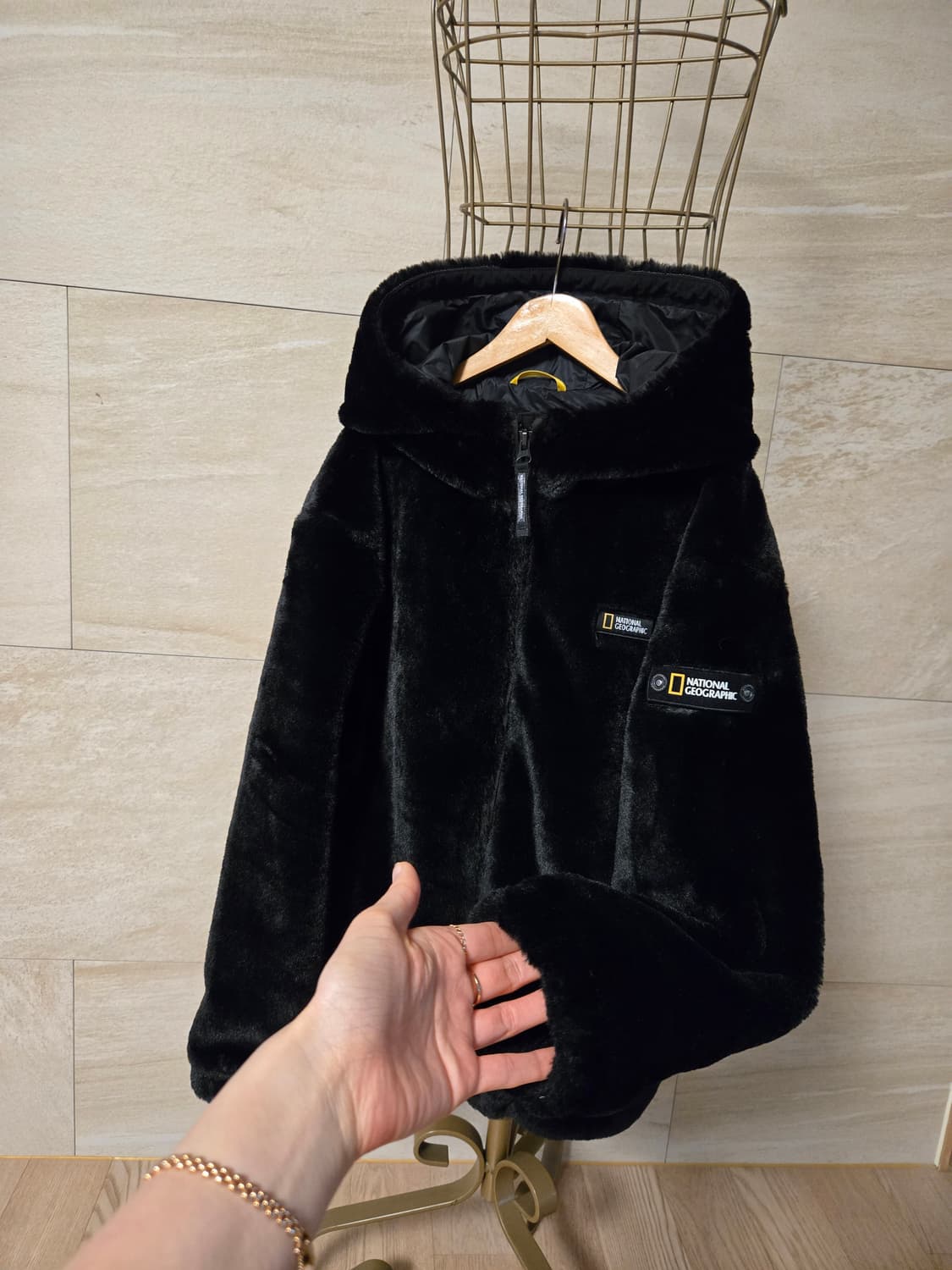 [140] 내셔널지오그래픽 밍크퍼 아동 후드 자켓 상품이미지3