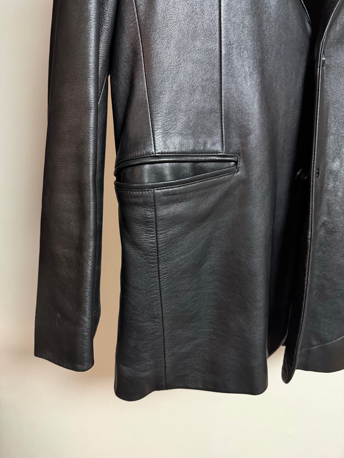 조르지오 아르마니 클라시코 가죽 블레이저 상품이미지4