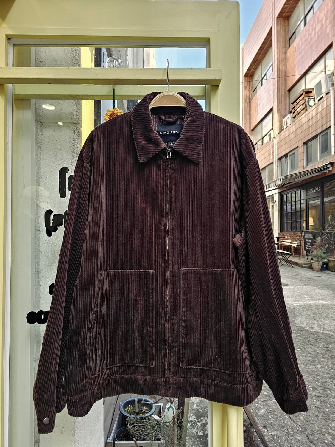 Nico and 초코브라운 코듀로이 블루종 상품이미지3