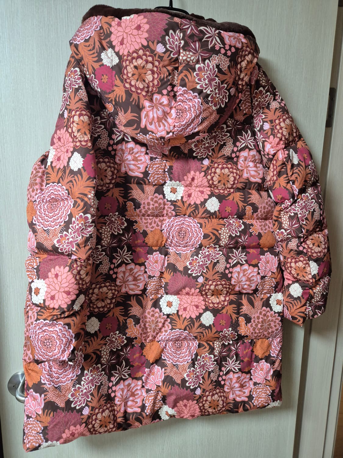 오일릴리 플라워 덕다운 패딩 코트 롱패딩 42 상품이미지2