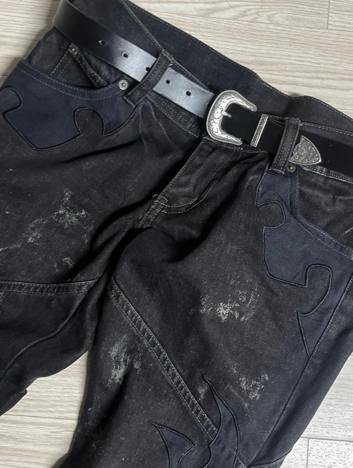 Tornado Mart tribal flare denim pants 상품이미지4