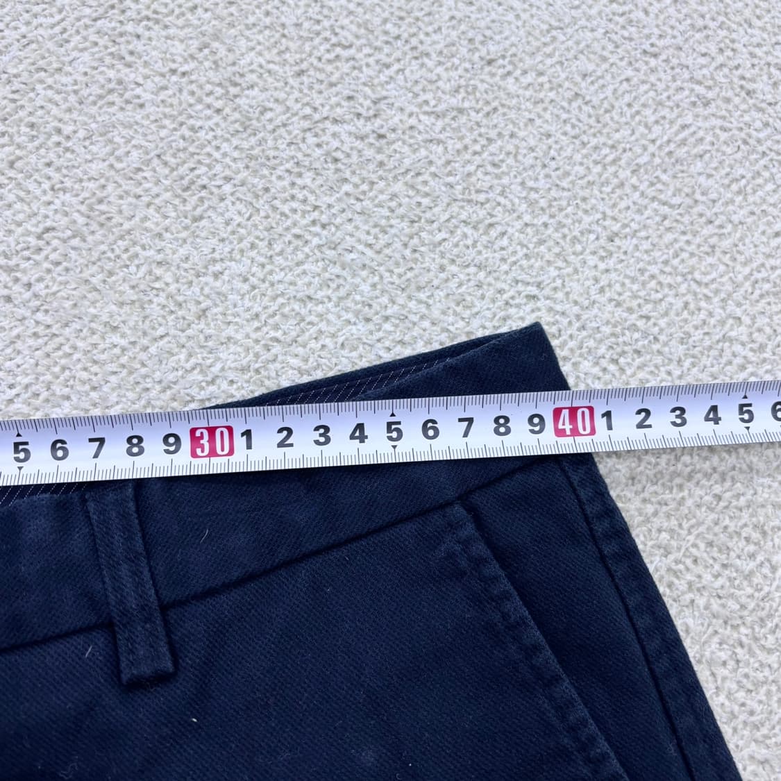 84 올젠 남성 스탠다드핏 네이비 치노 팬츠 0518Y 상품이미지5