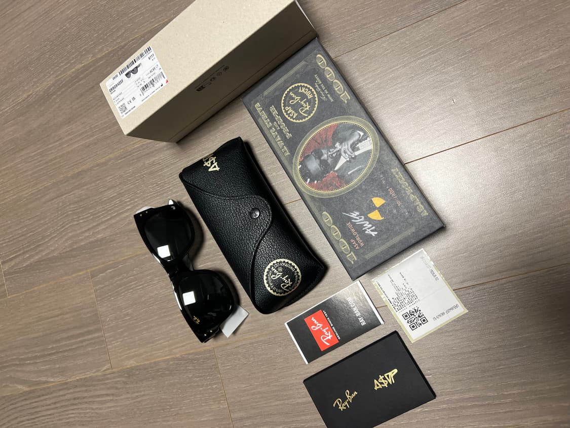 [새상품] 레이밴 메가 웨이페러 선글라스 올블랙 A$AP ROCKY 상품이미지1