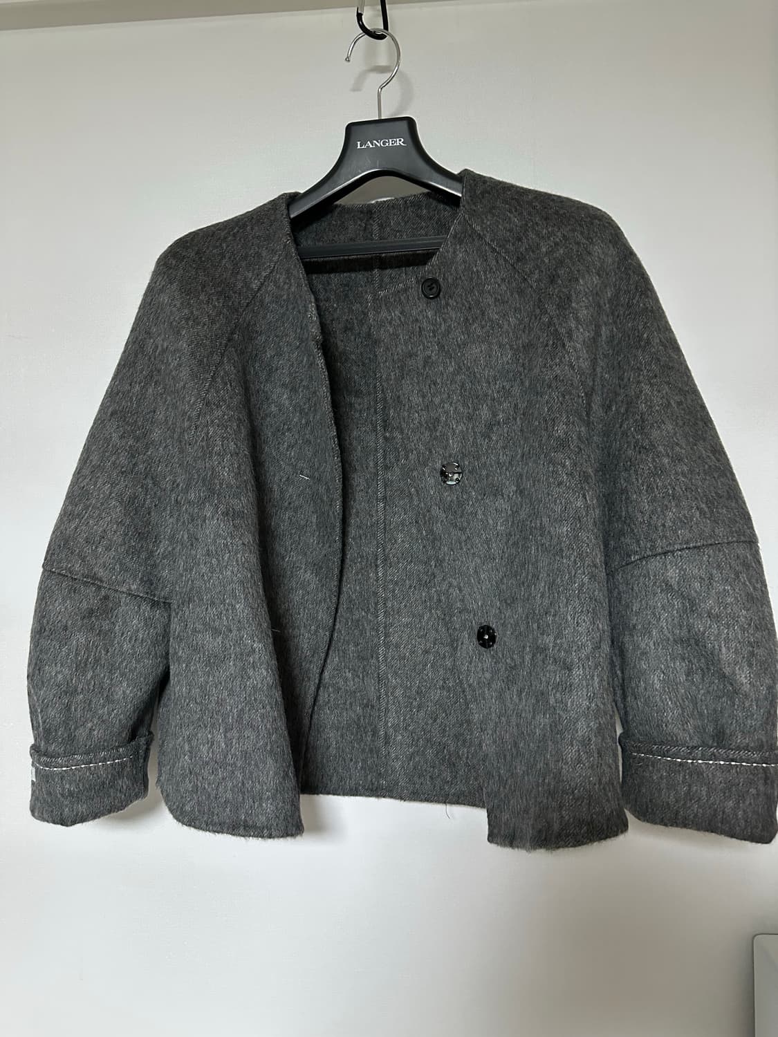 회색 모직 자켓 상품이미지1