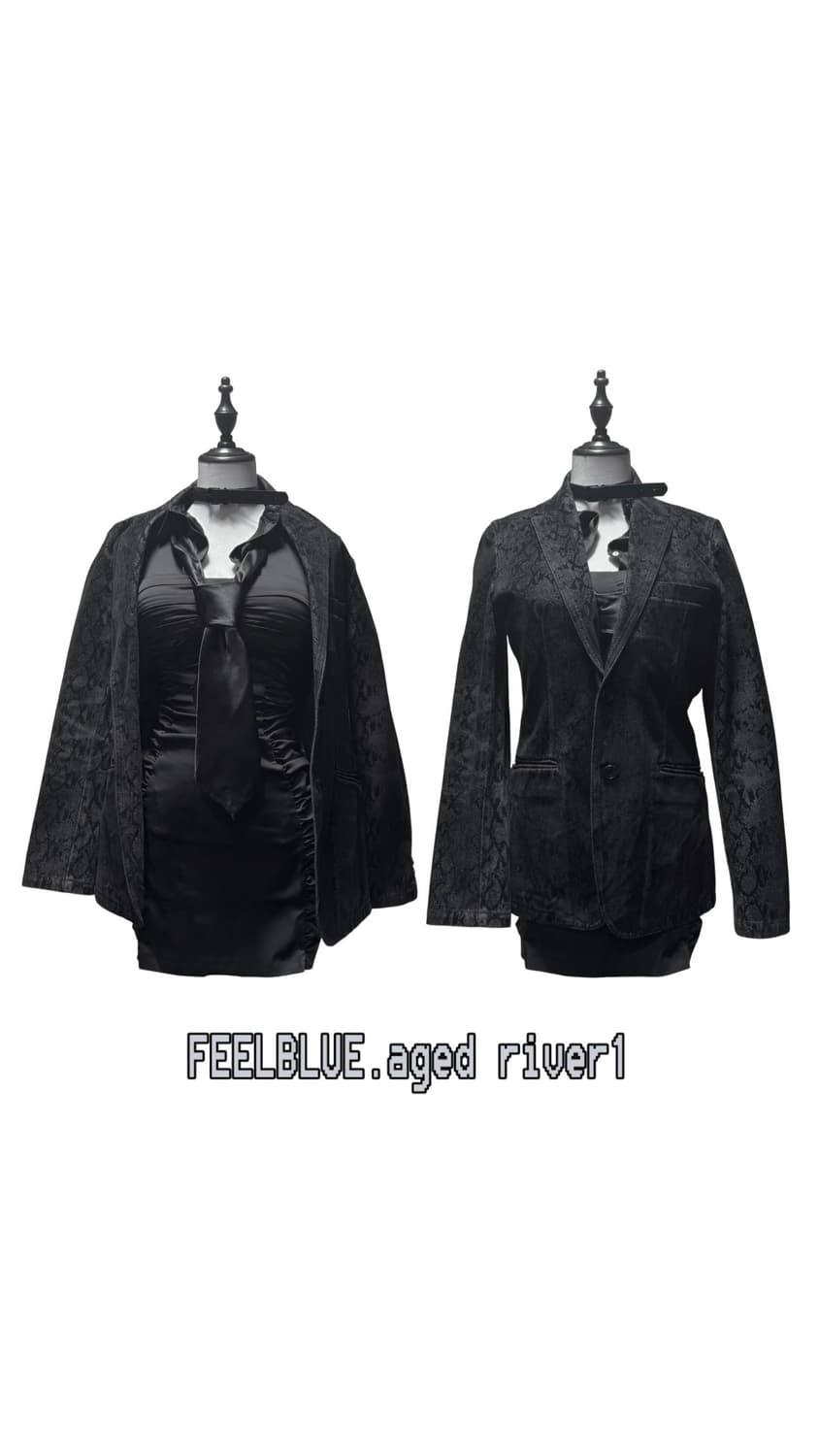 Snake Pattern Jacket & Shirts, Dress Set 상품이미지10