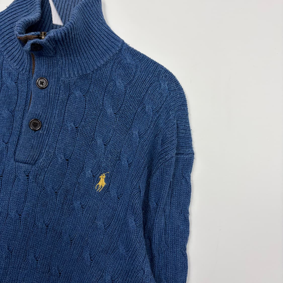 폴로 랄프로렌 하프집 꽈배기 니트 티셔츠 상품이미지4