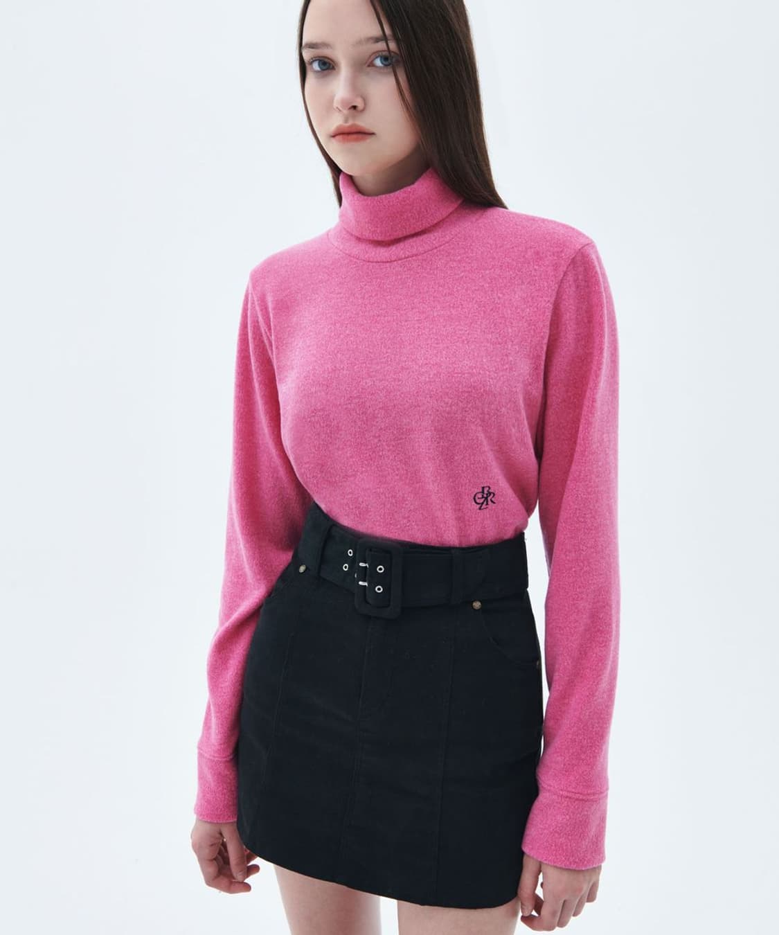 시티브리즈 핫핑크 목폴라티 상품이미지1