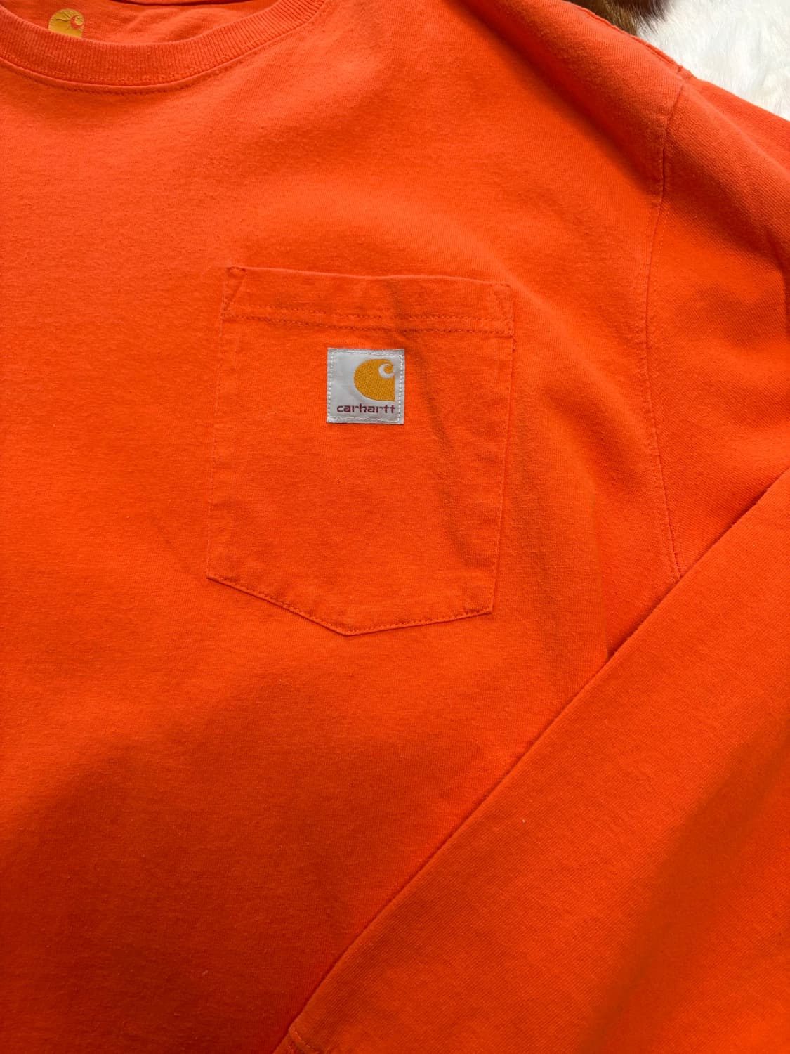 칼하트 오렌지 롱슬리브 L 상품이미지3