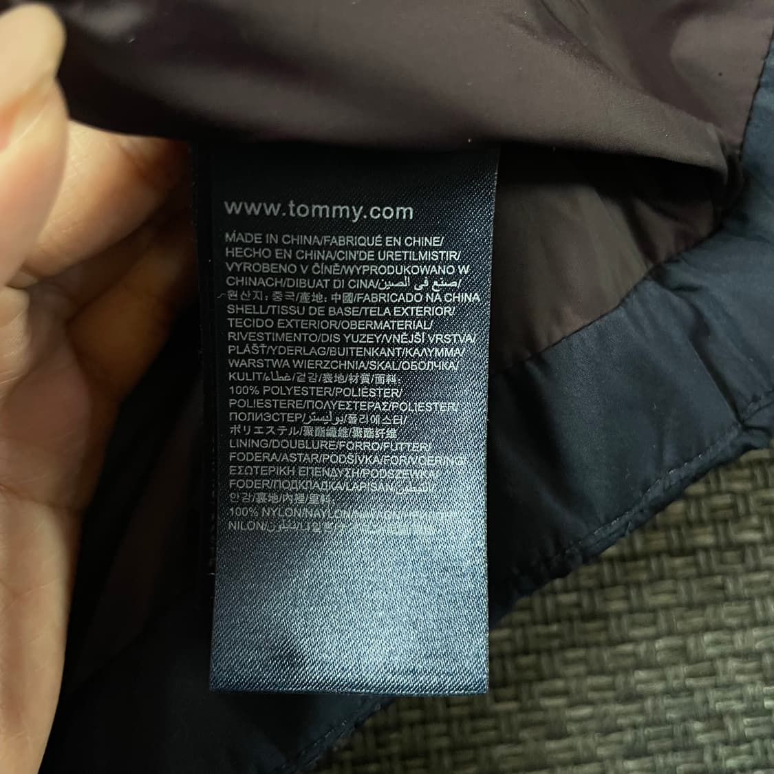 타미힐피거 네이비 경량 패딩 자켓 S 상품이미지7