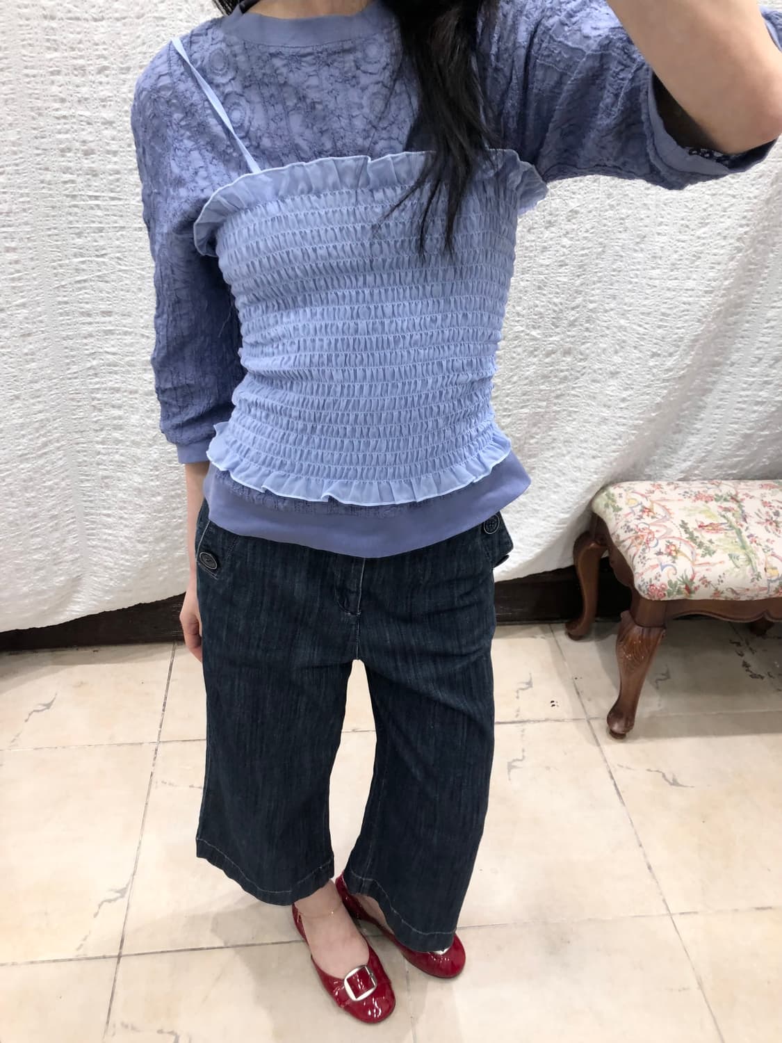 sky wrinkle bustier 상품이미지4