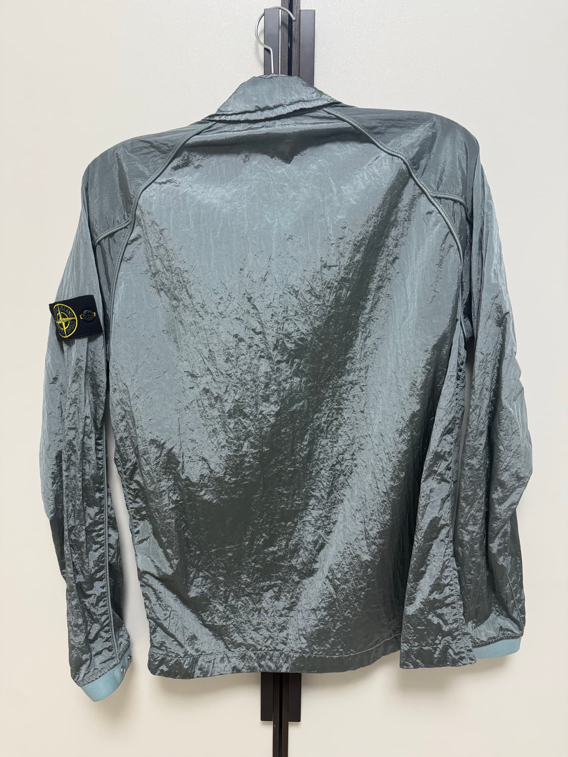 스톤아일랜드 22SS 나일론메탈 바람막이 아쿠아 M 상품이미지2