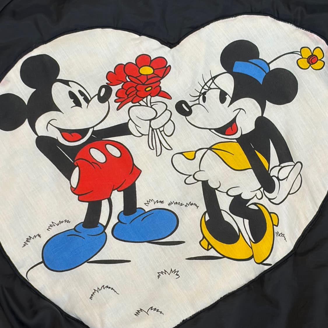 레어 90s Made in USA 빈티지 미키마우스 사틴 자켓 패딩자켓 상품이미지3