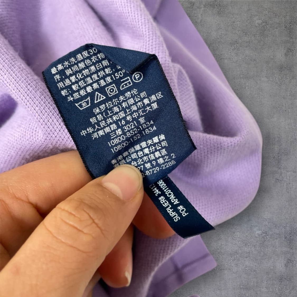 랄프로렌 스포츠 연보라 빅포니 슬림핏 카라 원피스 S 상품이미지3