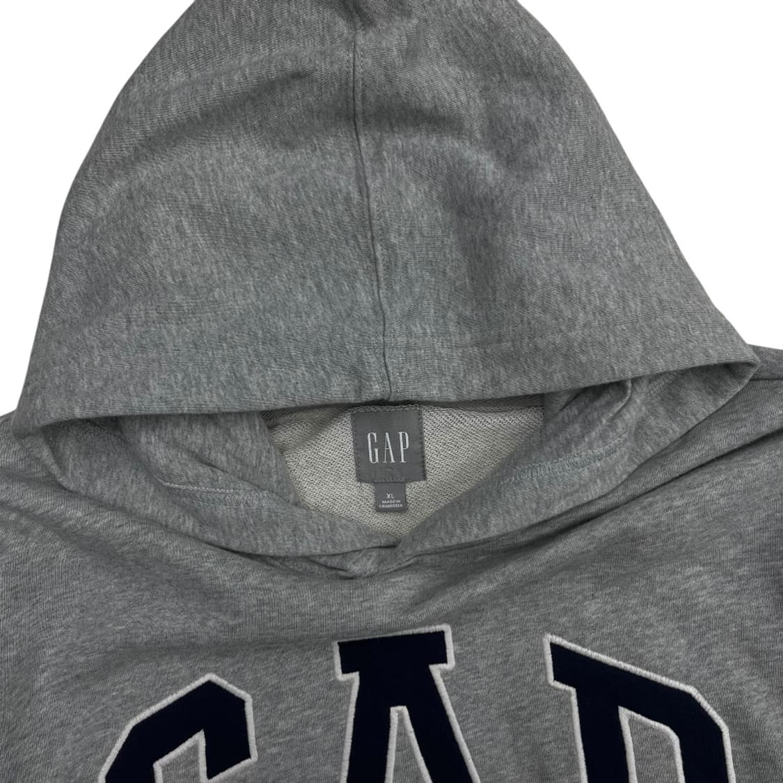 갭 센터로고 그레이 후드 XL 상품이미지5