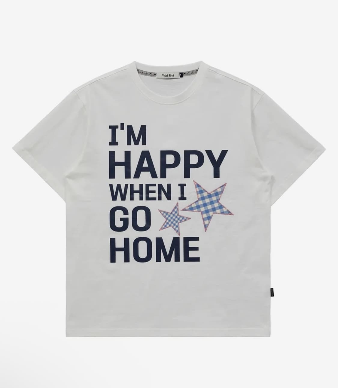 와이케이 I am HAPPY 반팔티셔츠 화이트 상품이미지1