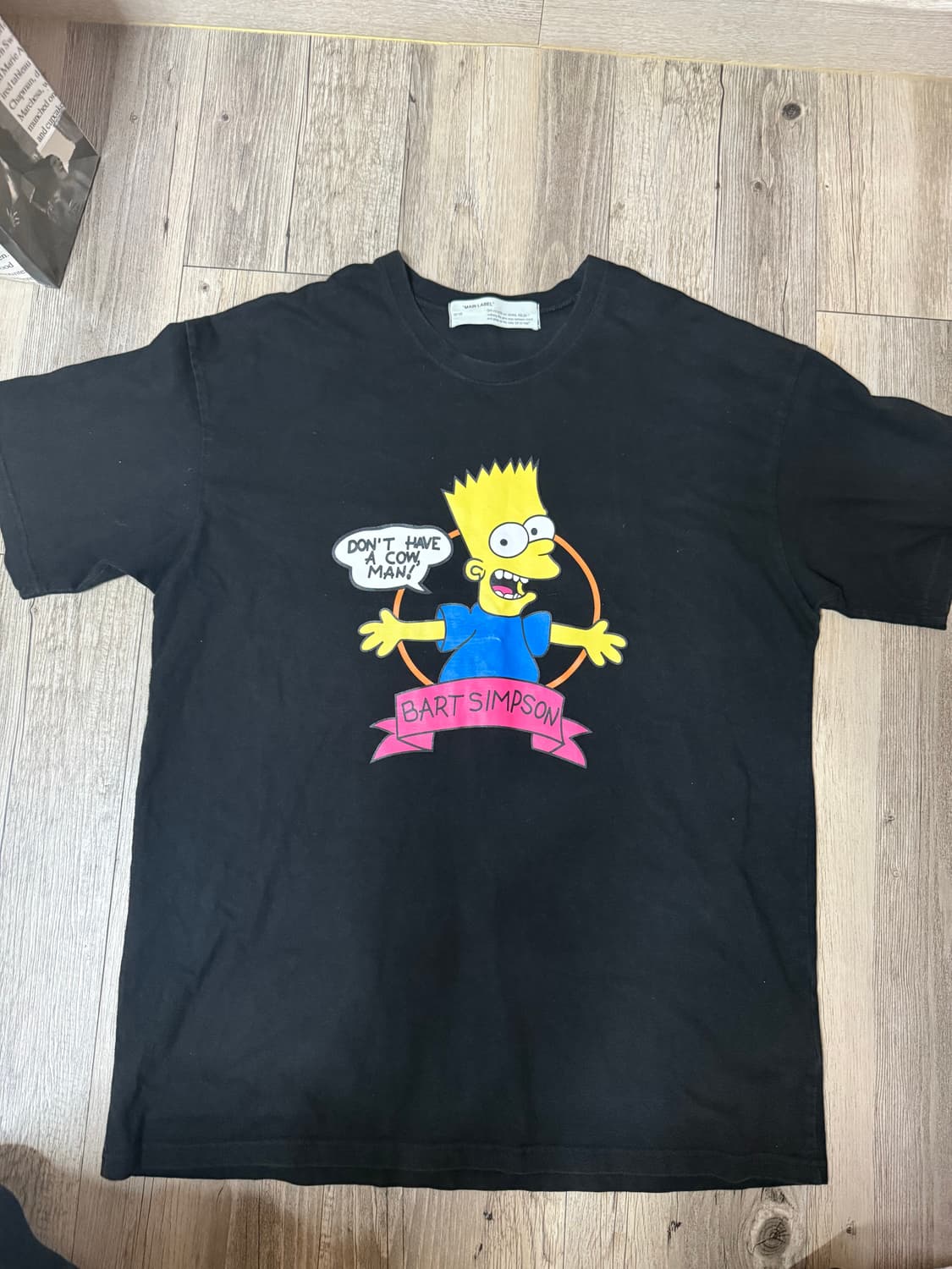 오프화이트 바트 심슨 반팔 XL 상품이미지2