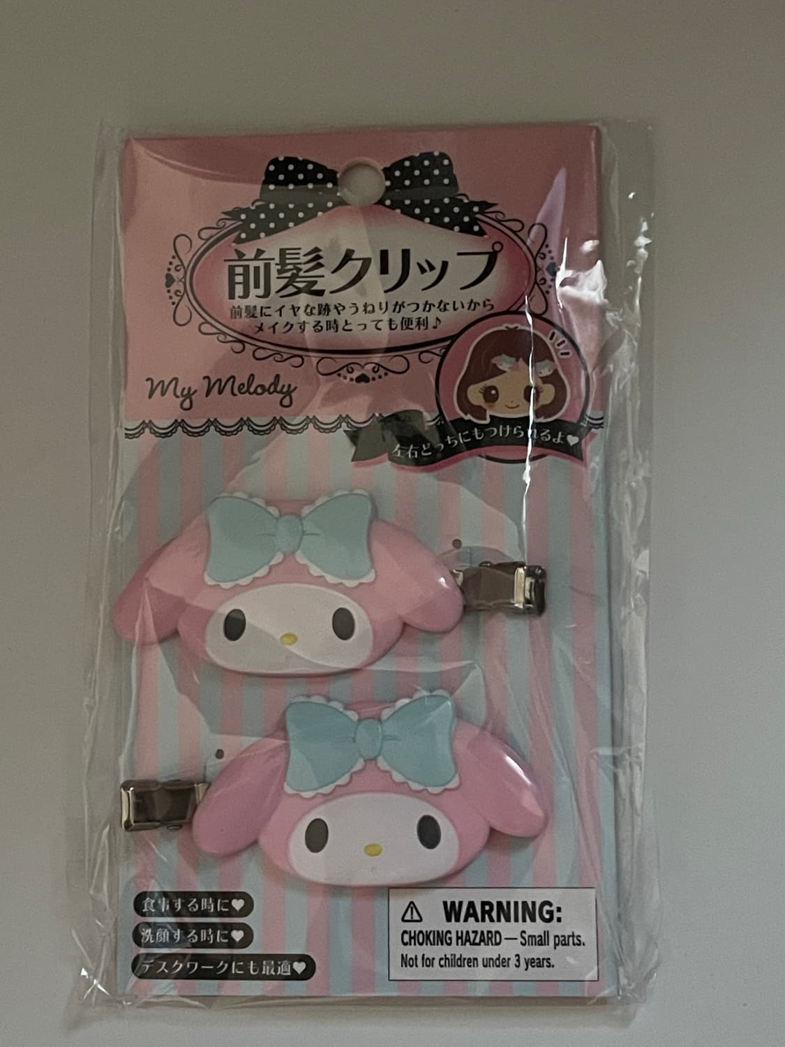 산리오 마이멜로디 헤어핀 헤어클립 상품이미지1