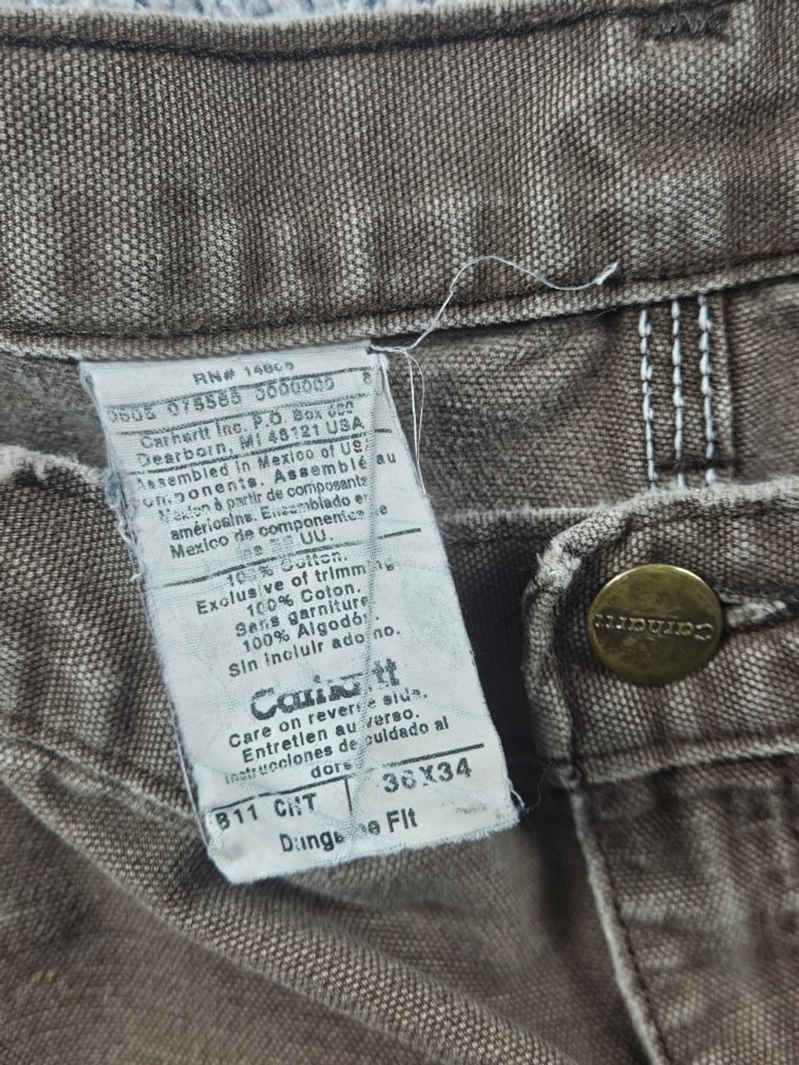 칼하트 덕 캔버스 카펜터 워크 팬츠 ( 36X34 ) / 11304 상품이미지7