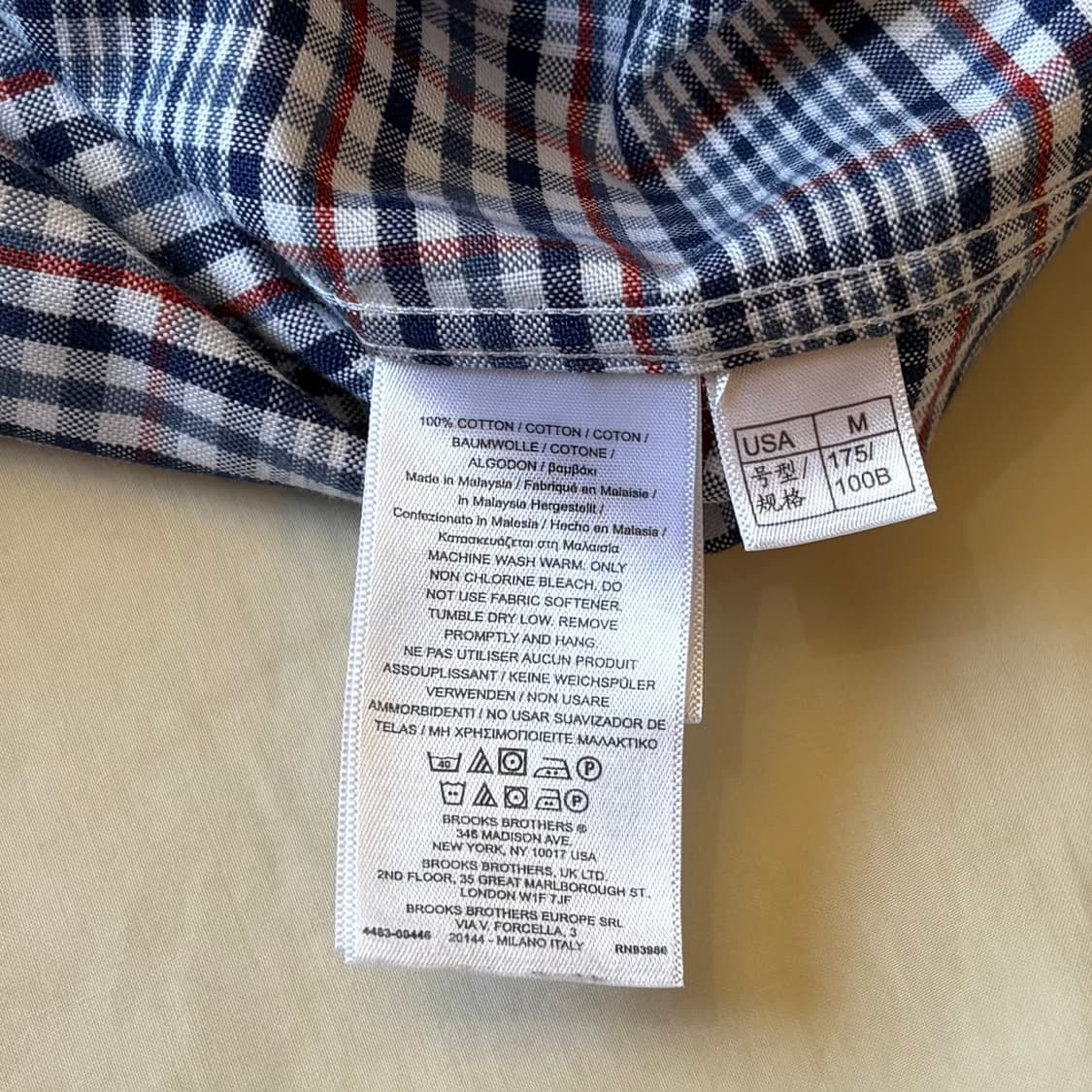 [M/102] Brooks Brothers 멀티 체크 폴로 셔츠 상품이미지7