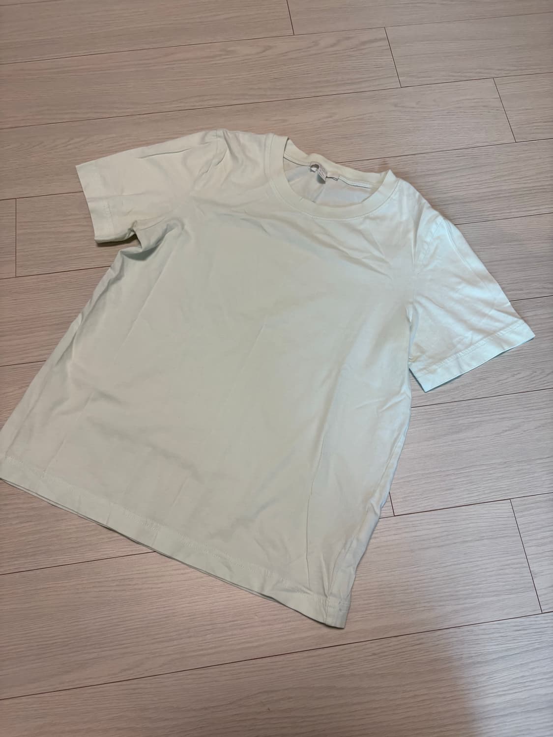 COS 코스 기본 반팔 티셔츠 민트 XS 상품이미지1