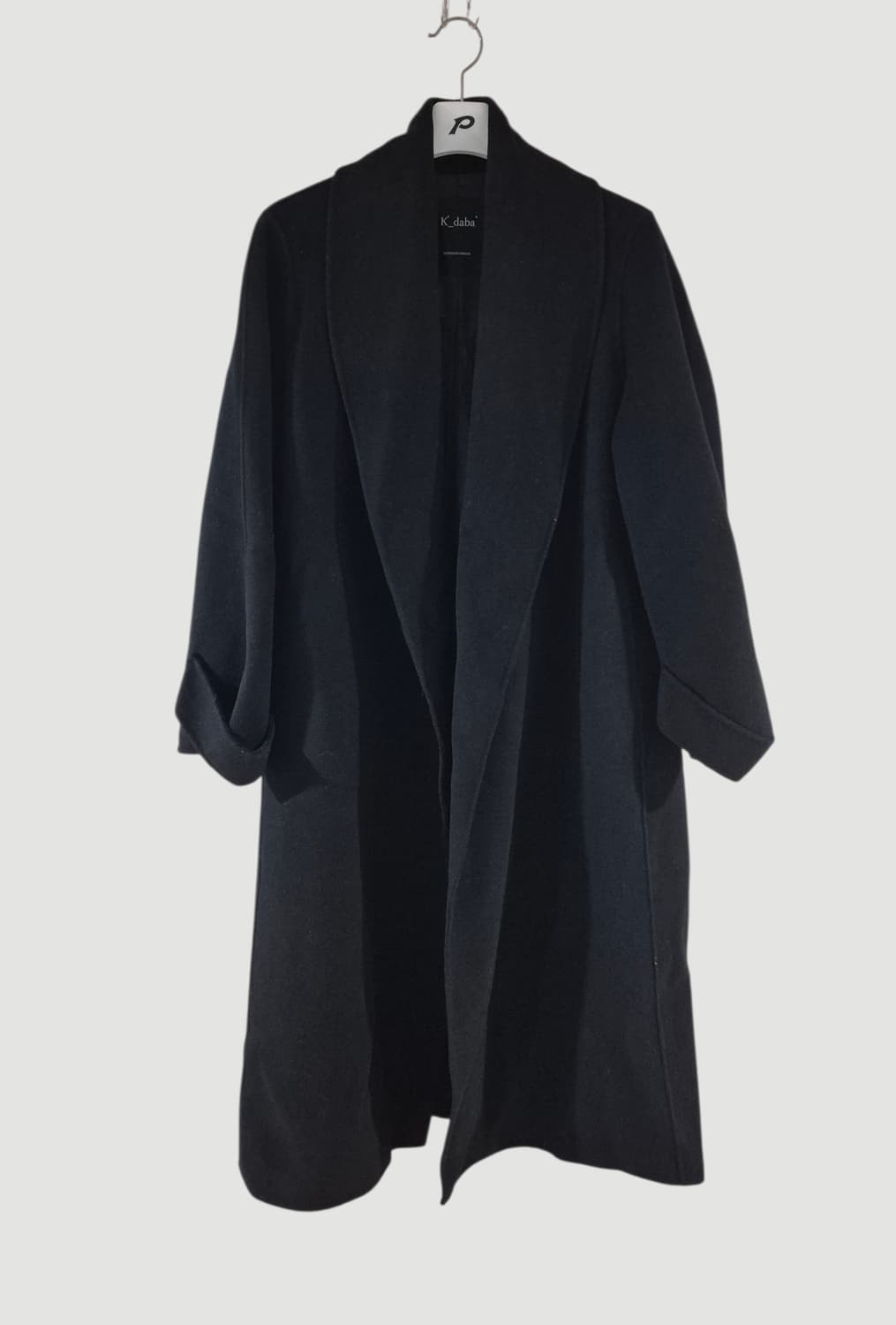 K-DABA 여자 울 롱코트 오버핏 상품이미지1