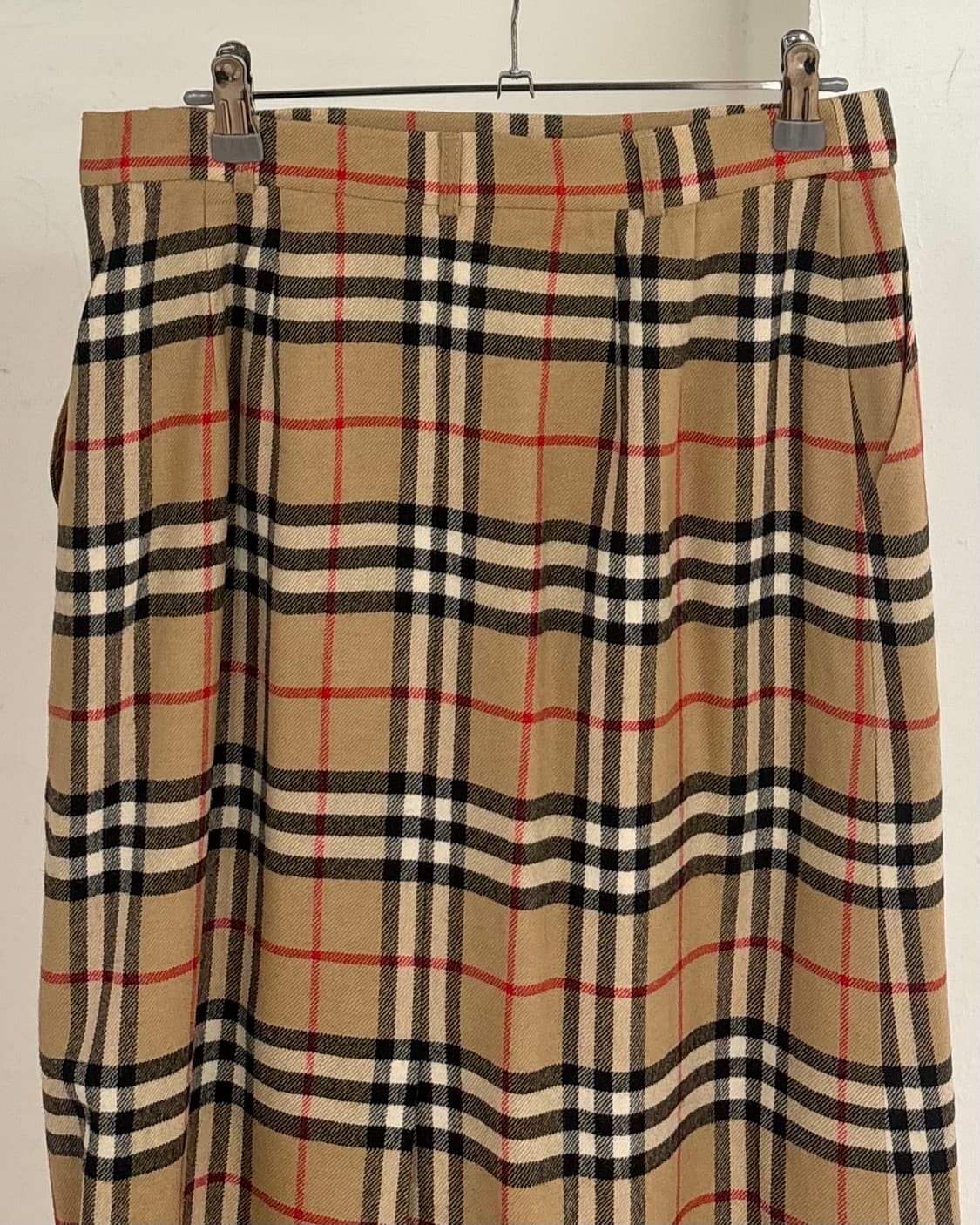 버버리 노바 체크 울 미디 스커트 상품이미지5