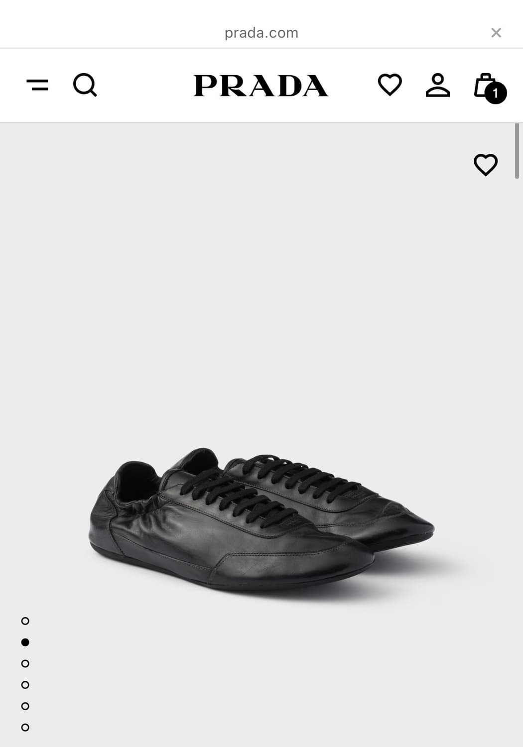 프라다 컬랩스 레더 (7.5, 8사이즈)구해요 상품이미지1