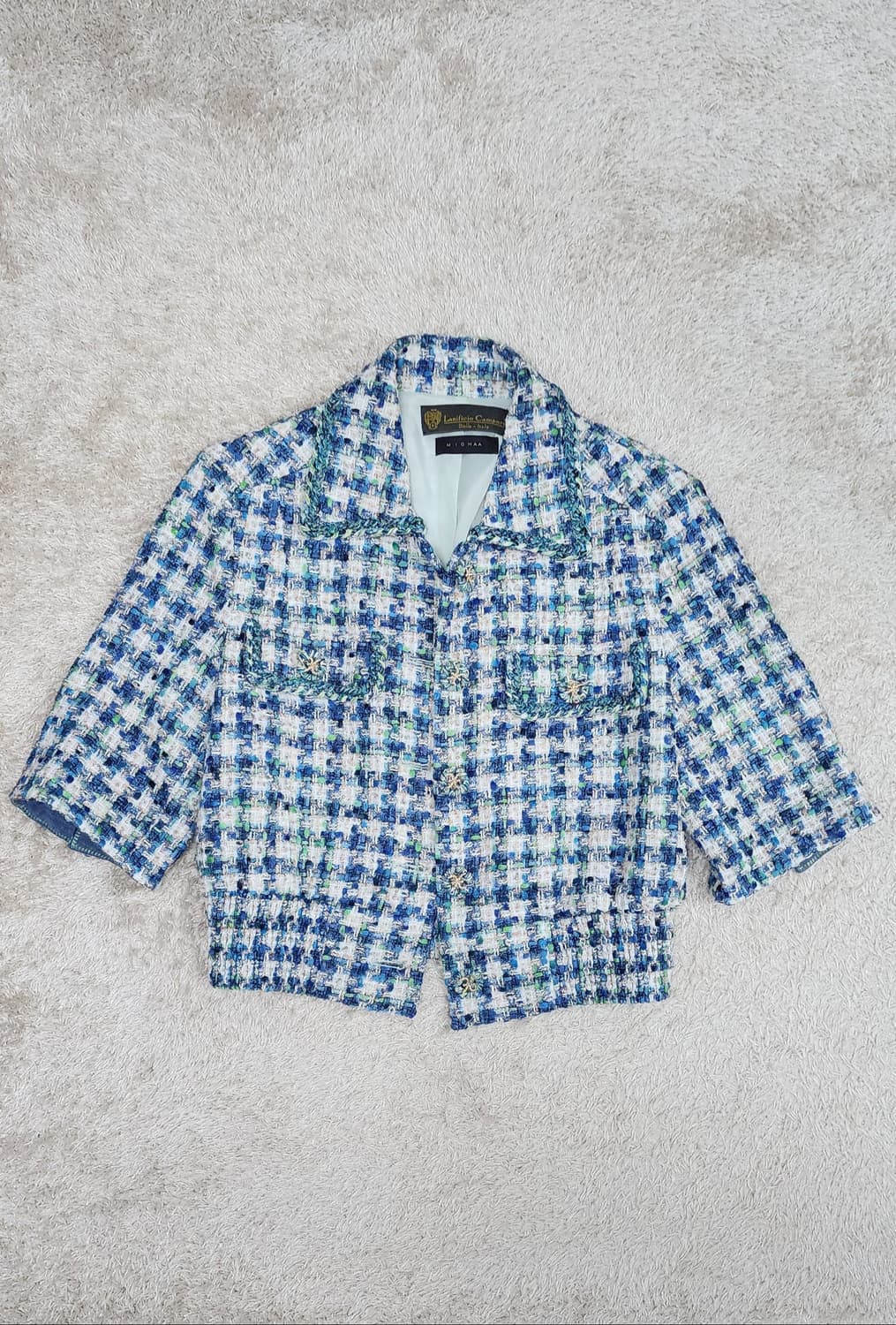 미샤 송혜교 하프슬리브 트위드 자켓 상품이미지3