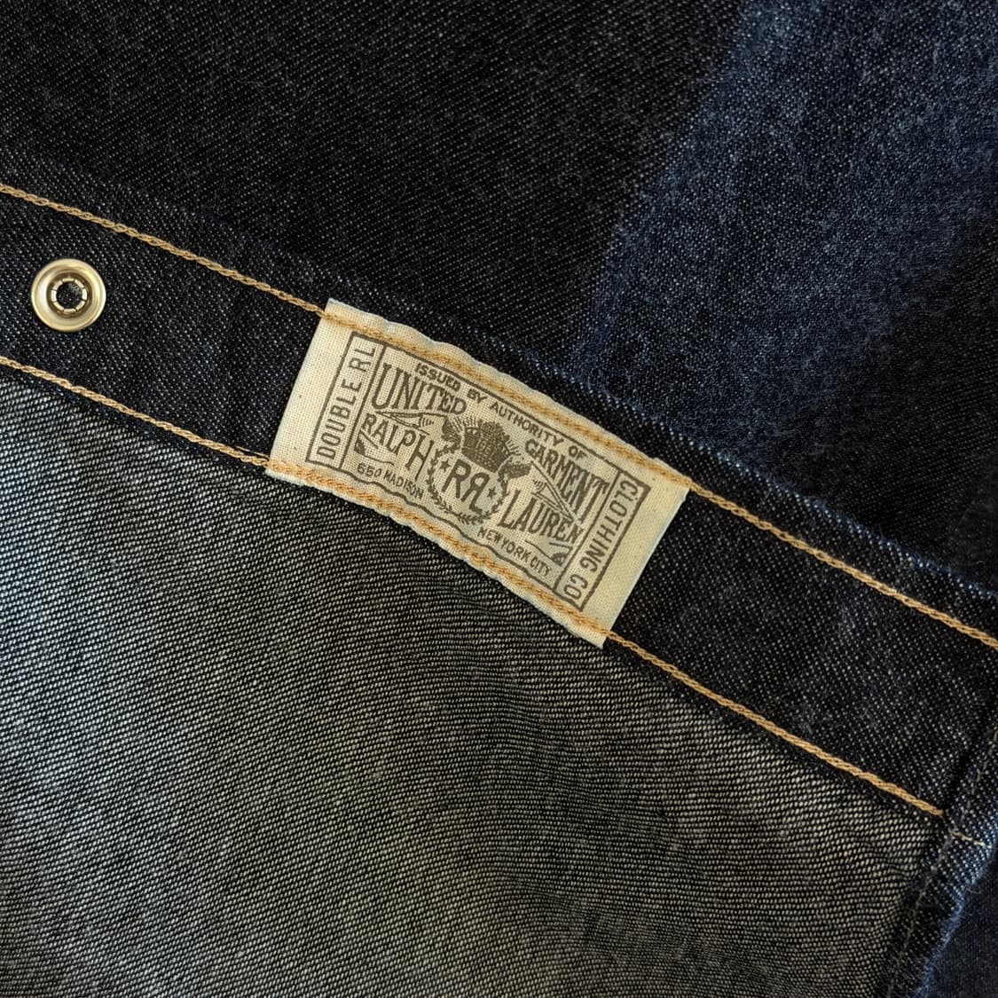 RRL 더블알엘 데님 웨스턴 셔츠 L (택제거 새상품) 상품이미지4