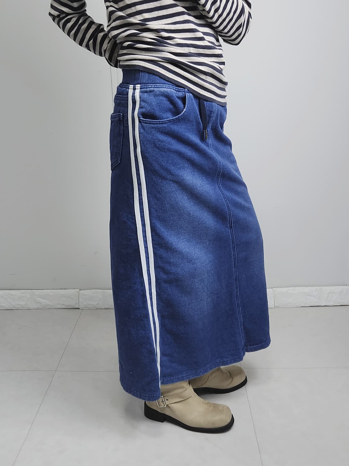 (ANTI BALLISTIC)트랙 롱 스커트 상품이미지5