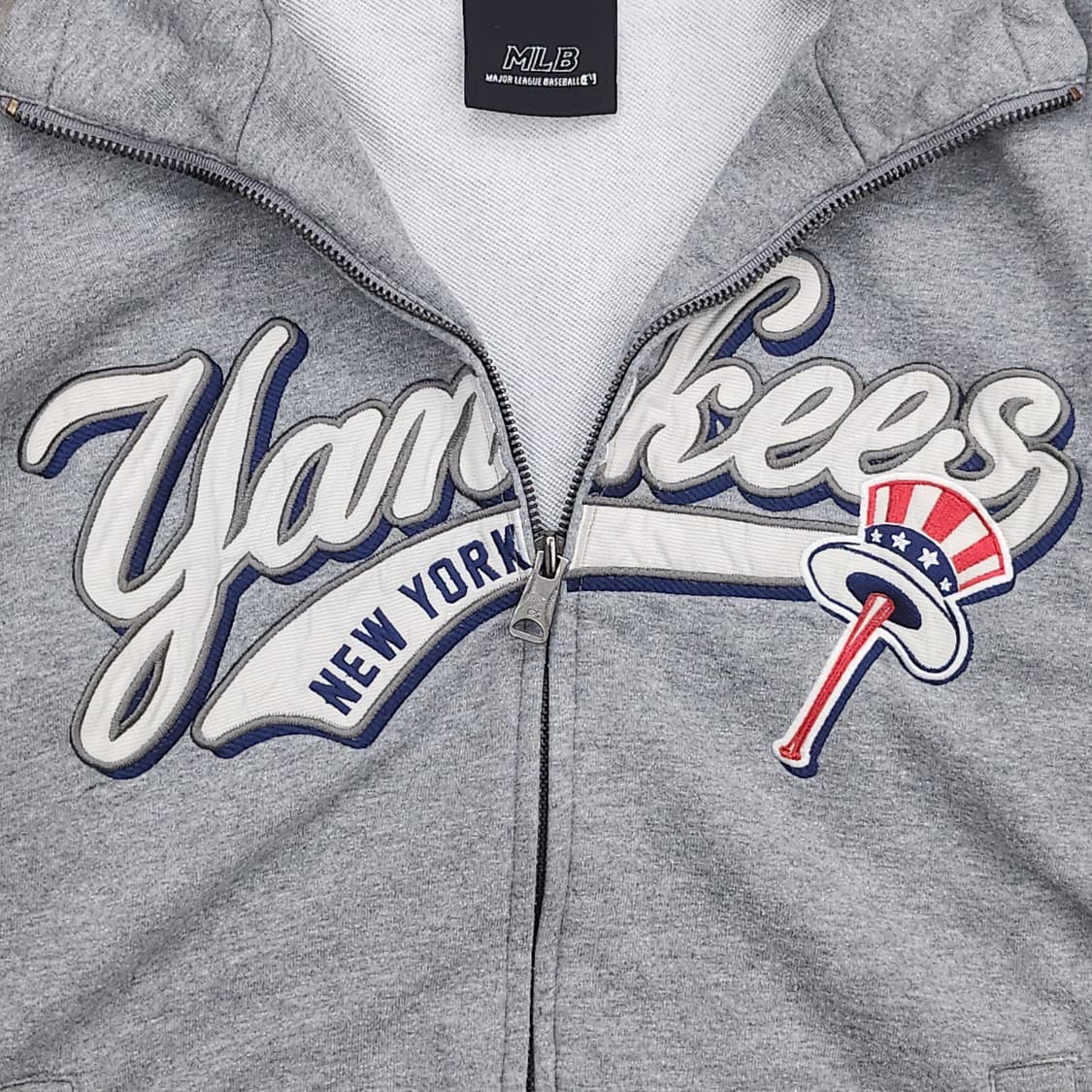 MLB 뉴욕 양키즈 그레이 후드집업 상품이미지5