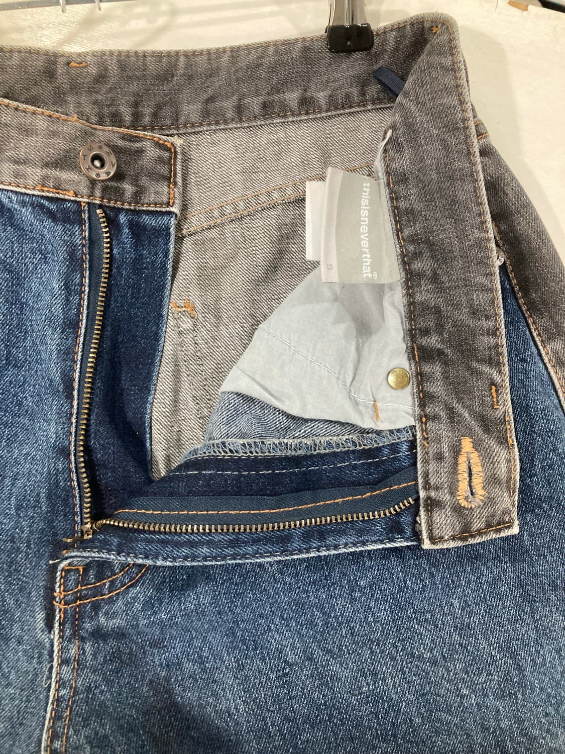 Two-Tone Denim Pants 상품이미지3