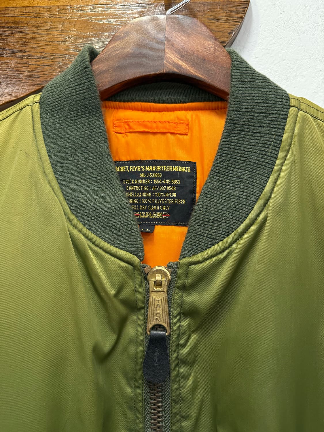 LL) i.t.plain Flyr’s Ma-1 Nylon Jacket 상품이미지5