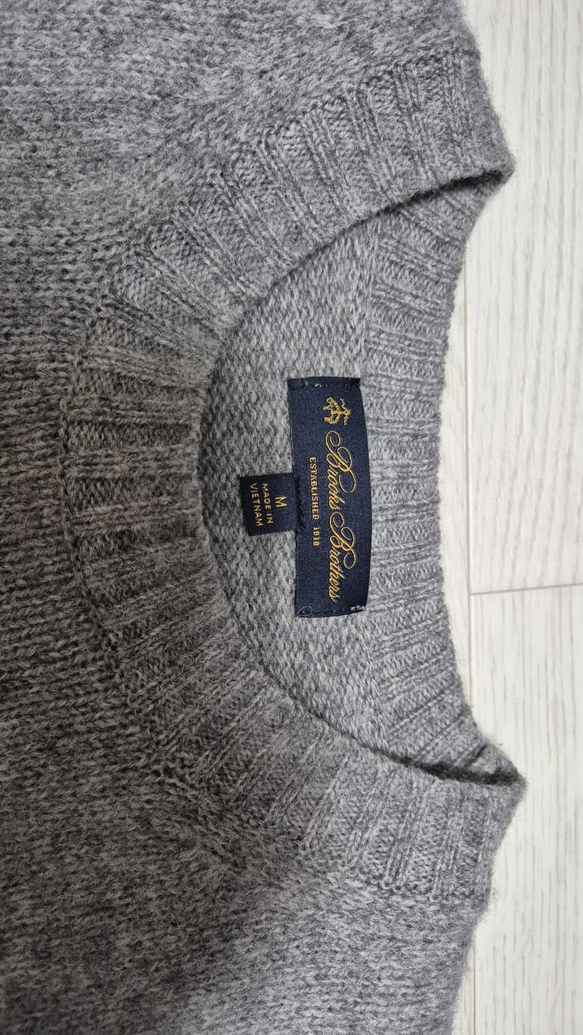 브룩스브라더스 셔틀랜드 브러쉬드 울 로고 스웨터 상품이미지3