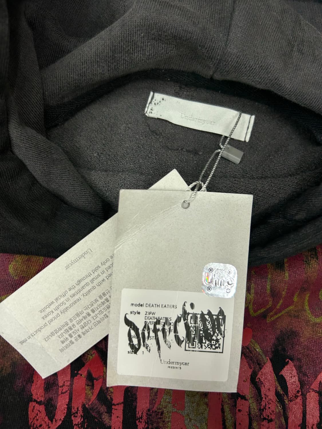 언더마이카 왁스 오버핏 후디 상품이미지3