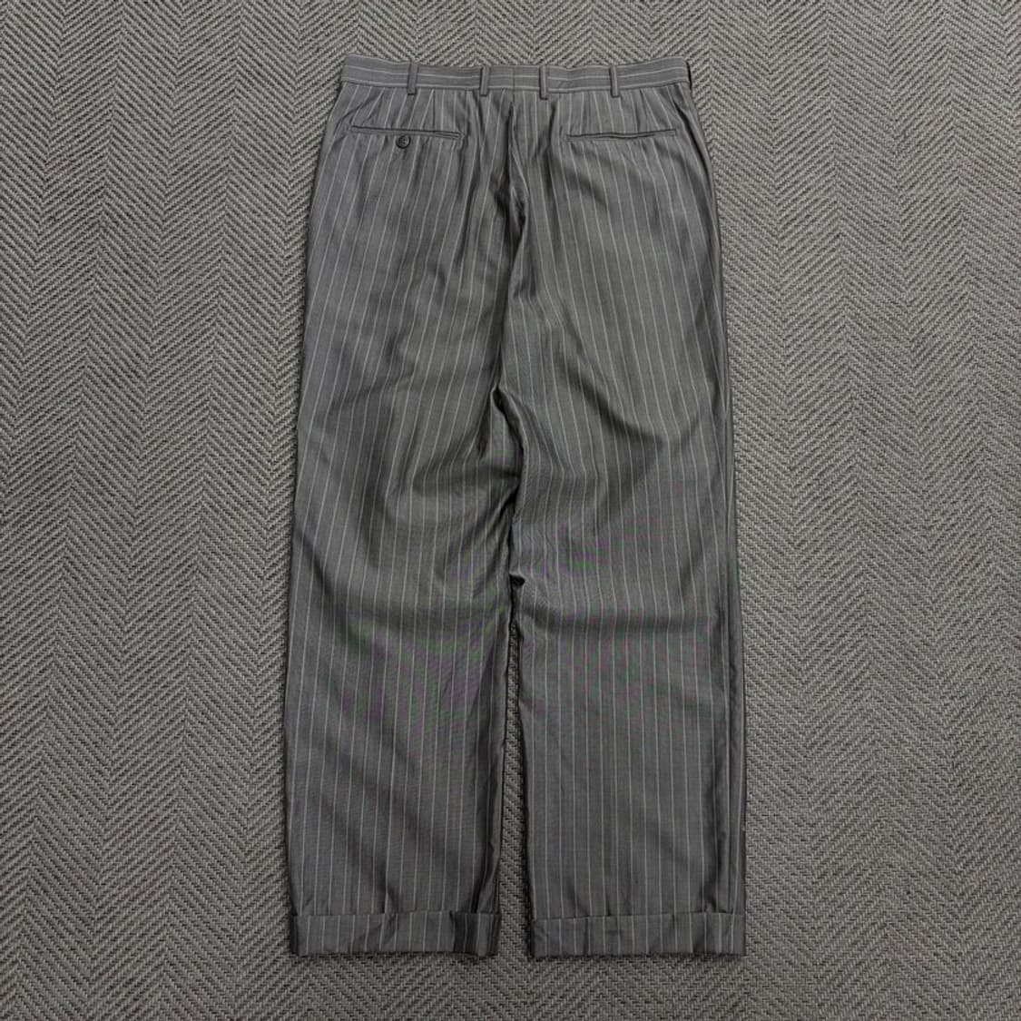 발망 스트라이프 슬랙스 v1716 상품이미지2