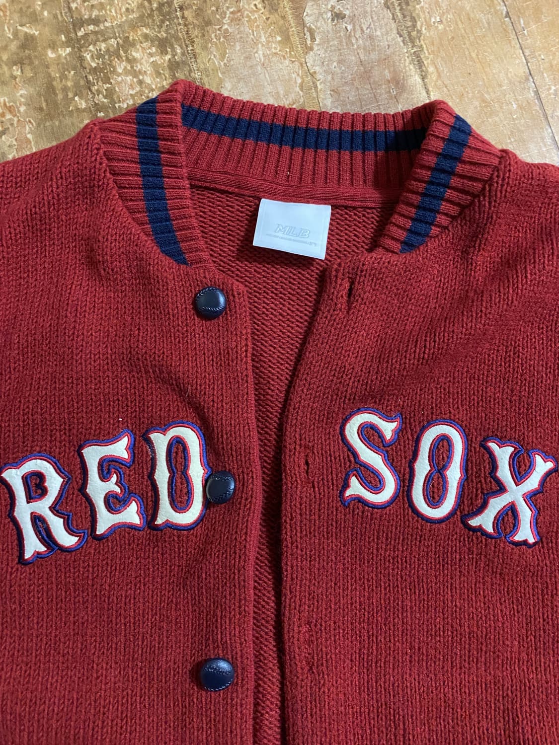 MLB 레드삭스 니트 가디건 105(XL) 상품이미지2