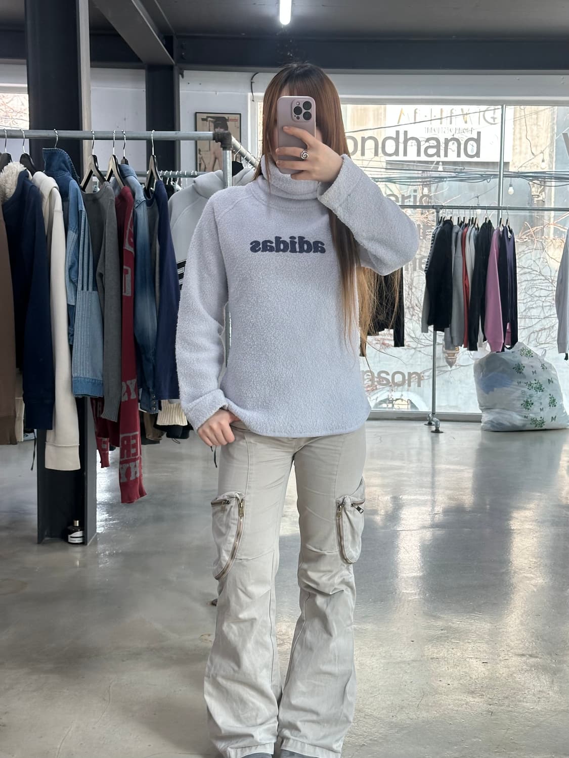 아디다스 스펠아웃 플리스 플러피니트 상품이미지4