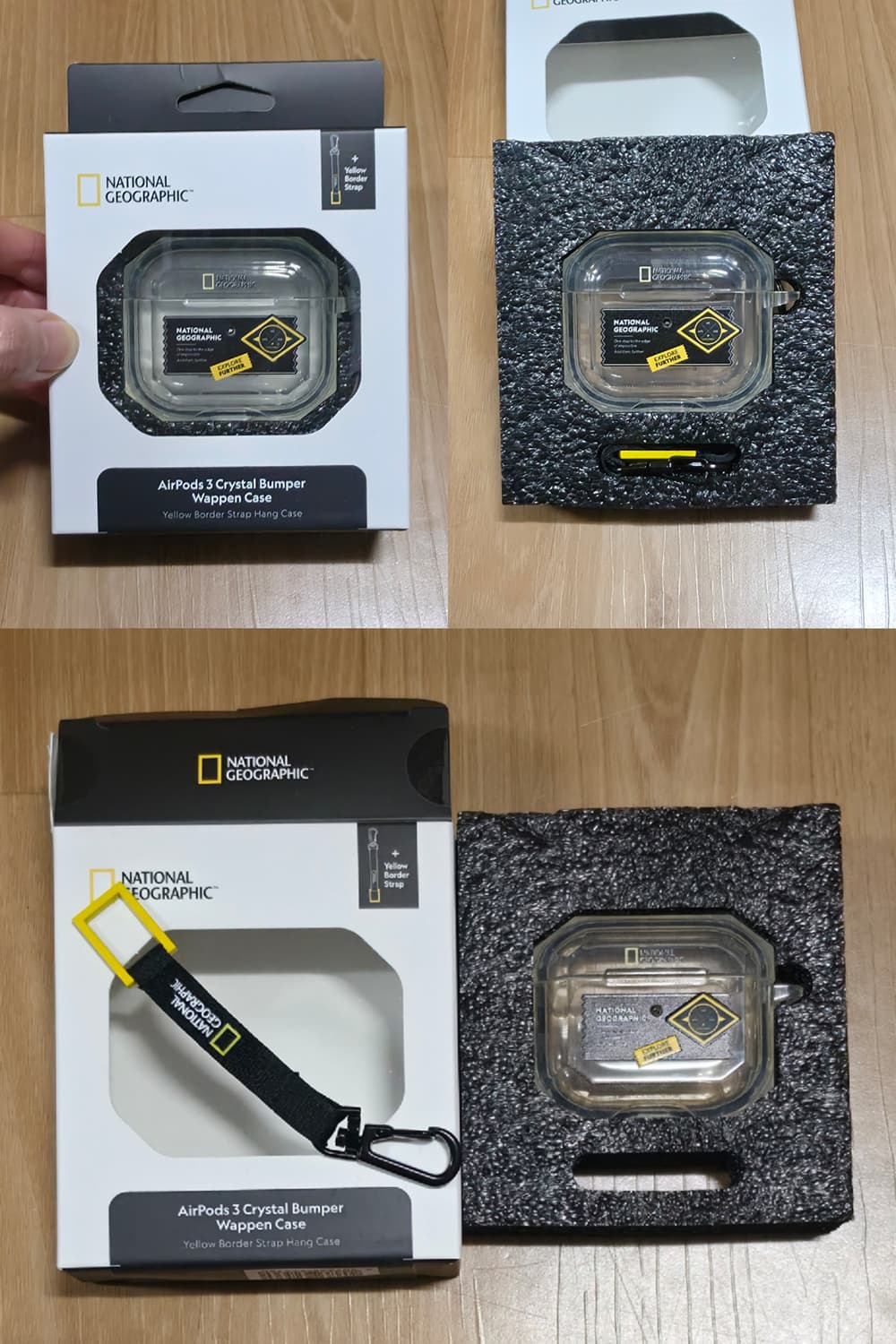 내셔널지오그래픽 에어팟3 크리스탈 범퍼 와펜 케이스 상품이미지1