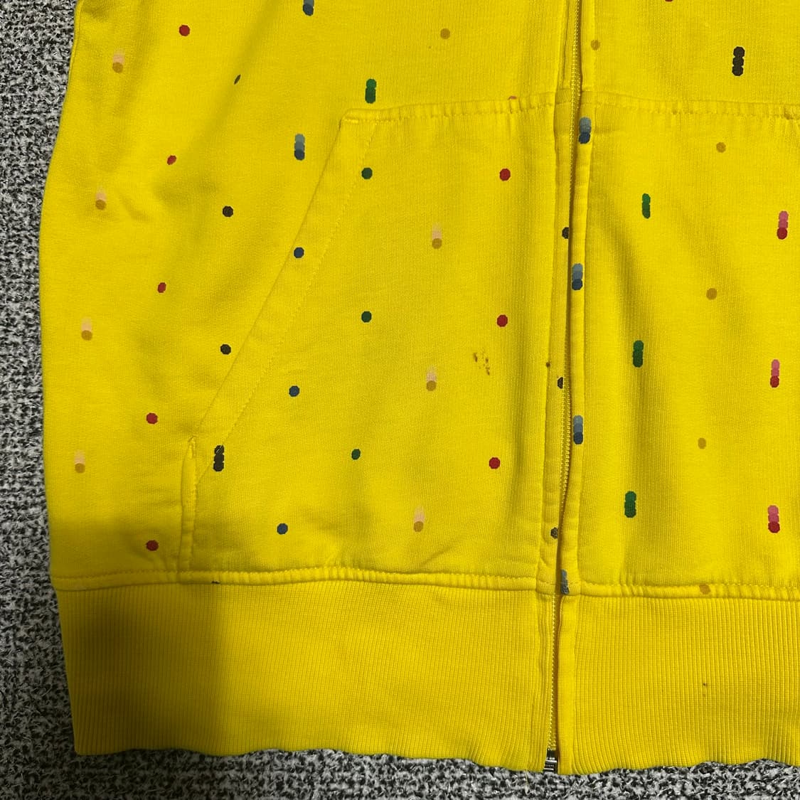 (S) 나이키 노랑색 도트 후드집업 상품이미지5
