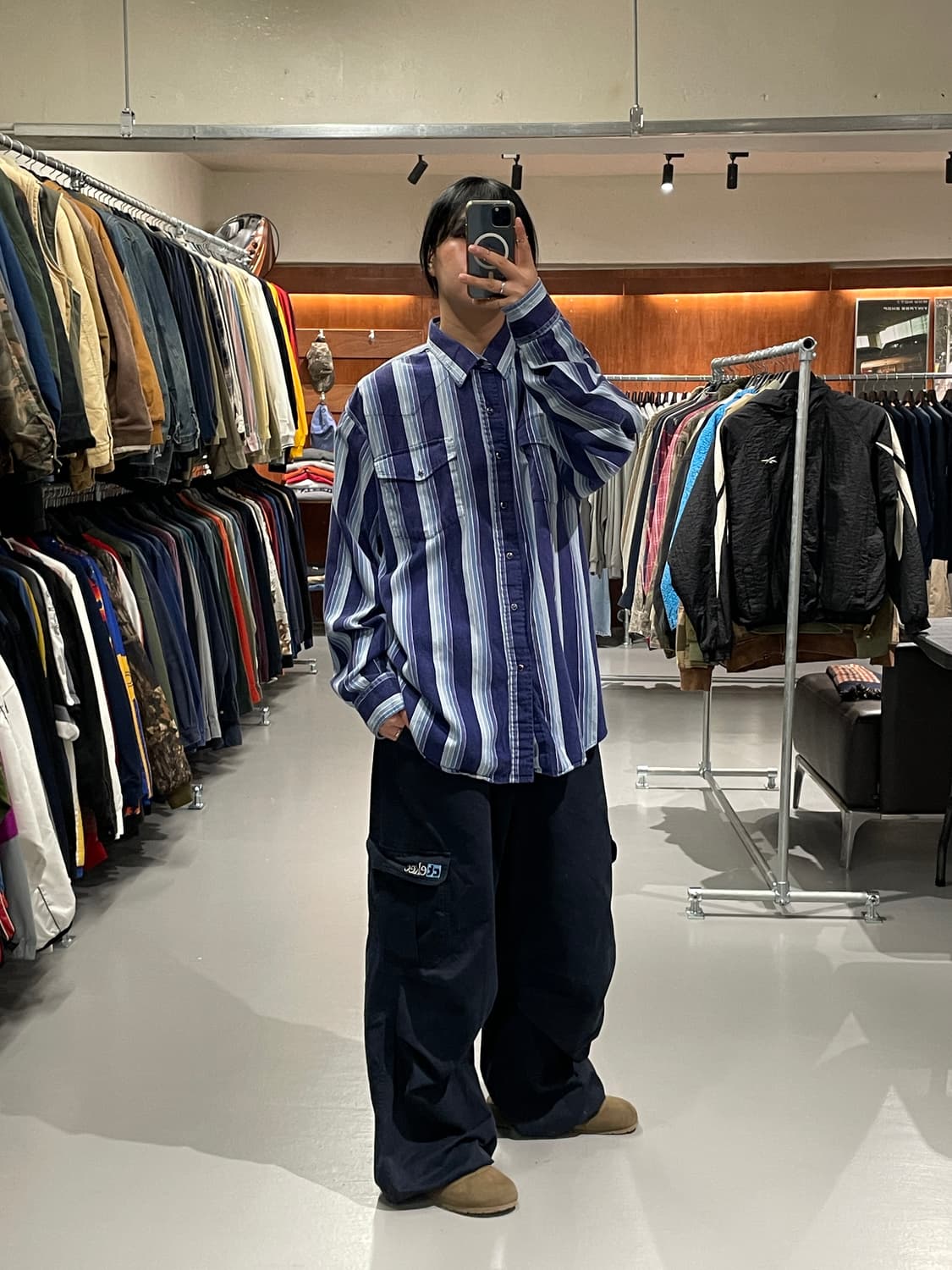 ❤️‍🔥강력추천❤️‍🔥90s 빈티지 스트라이프 웨스턴 셔츠 상품이미지2