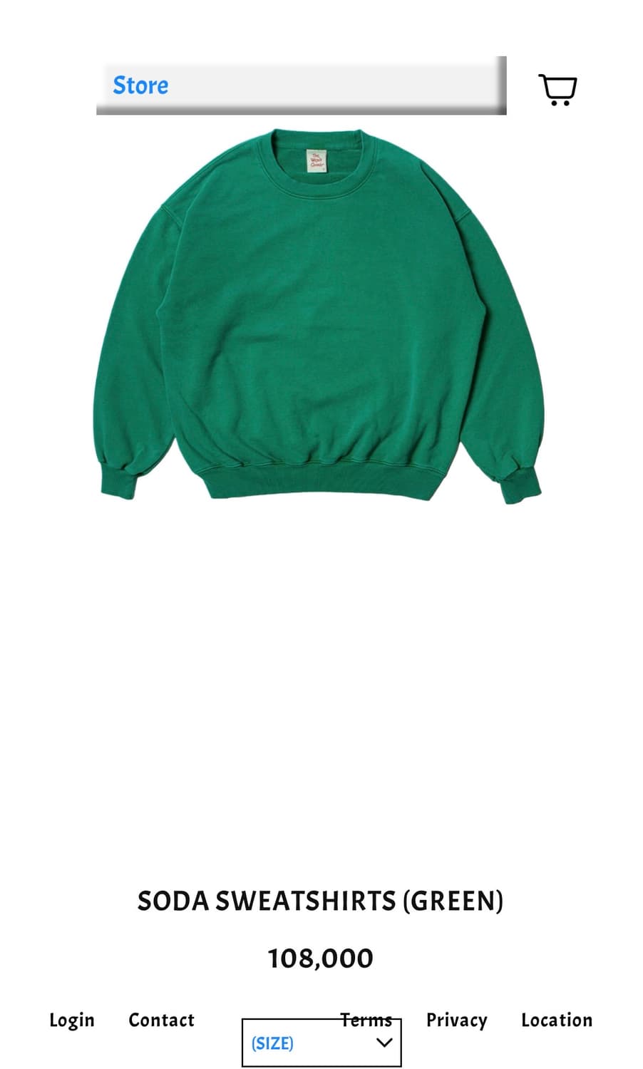 더 뤡코즈 소다 스웻셔츠 3 사이즈 새상품 상품이미지1