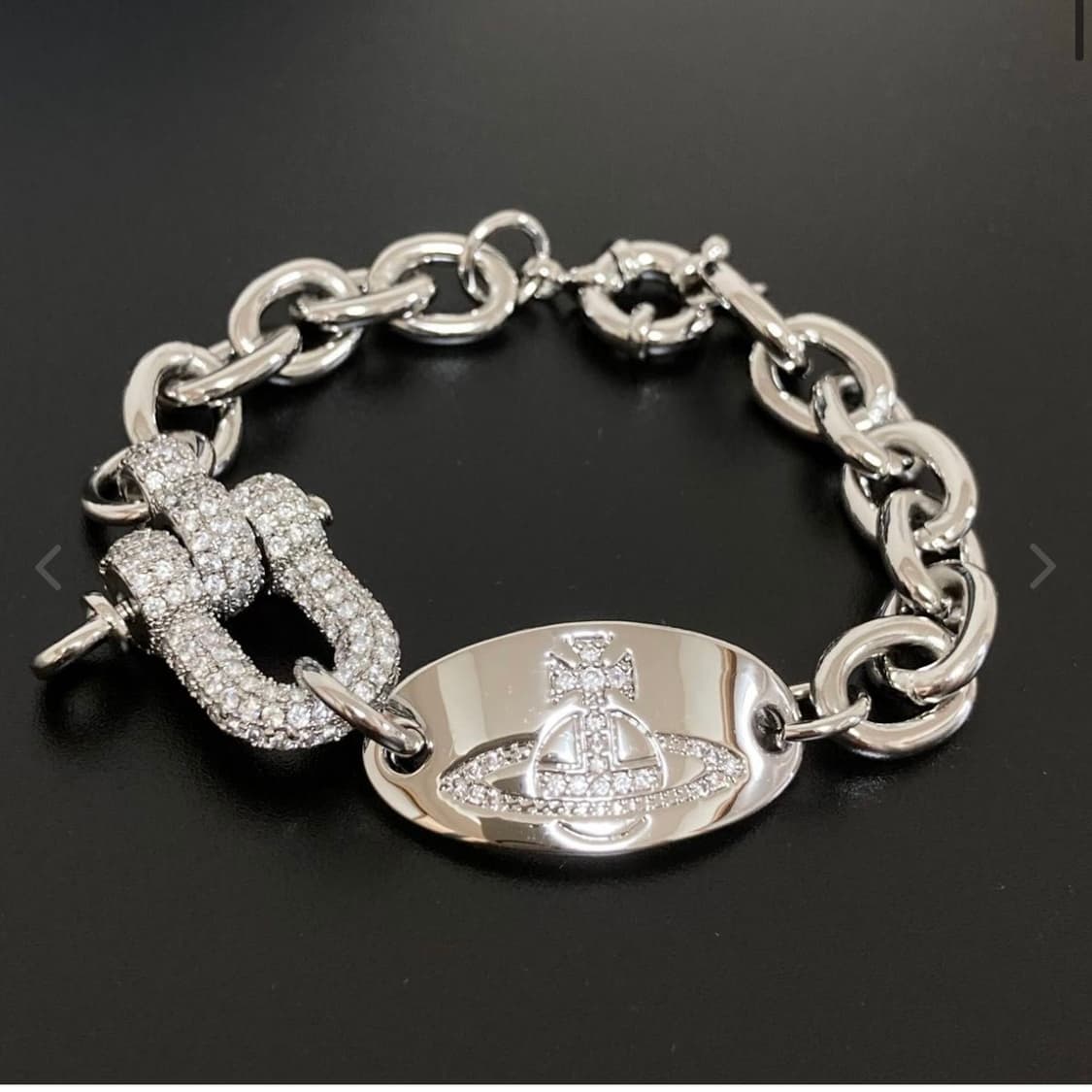 비비안웨스트우드 크리스탈 orb 로고 isoria 팔찌(새상품) 상품이미지1