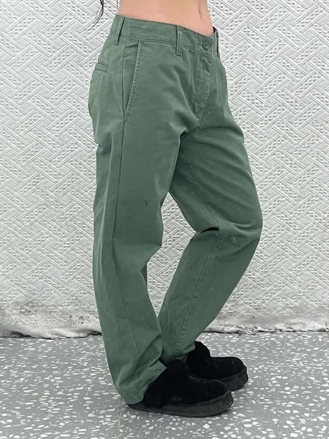 칼하트 빈티지 올리브카키 면바지 코튼팬츠 31인치 C08069 상품이미지2