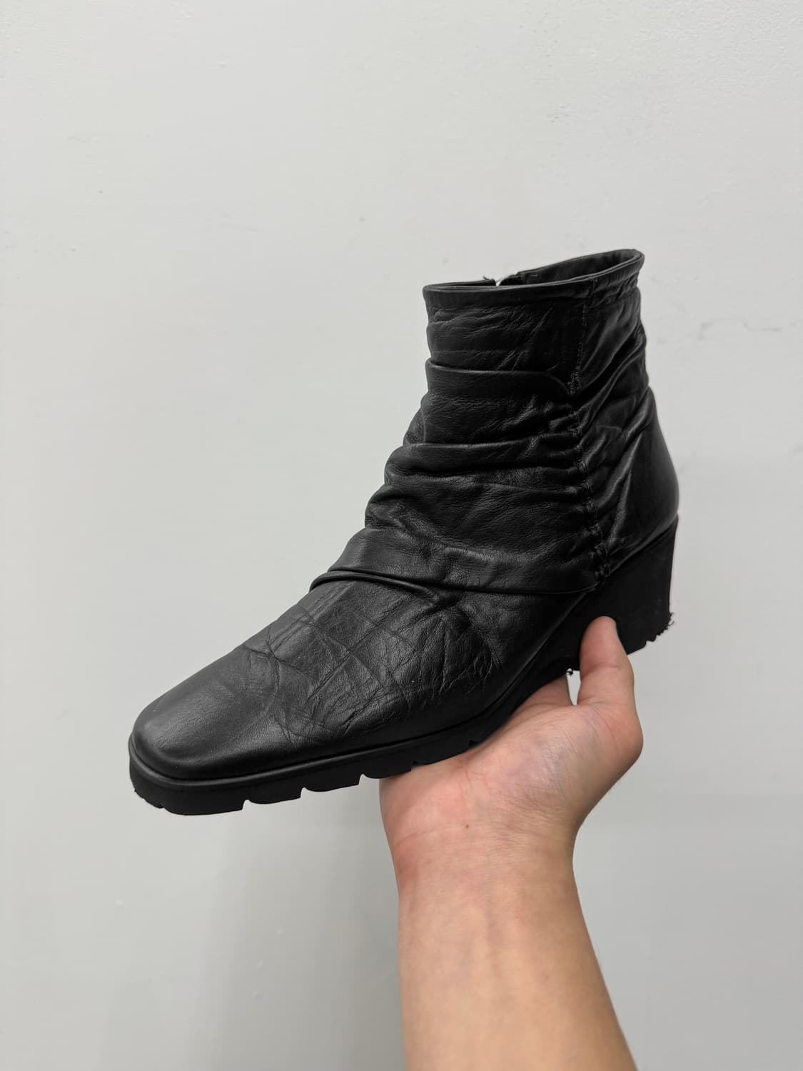 fizz reen 링클 레더 부츠 상품이미지1