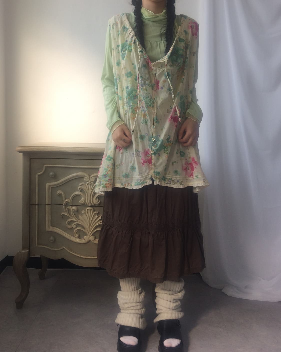 Flower pattern sleeveless 상품이미지6