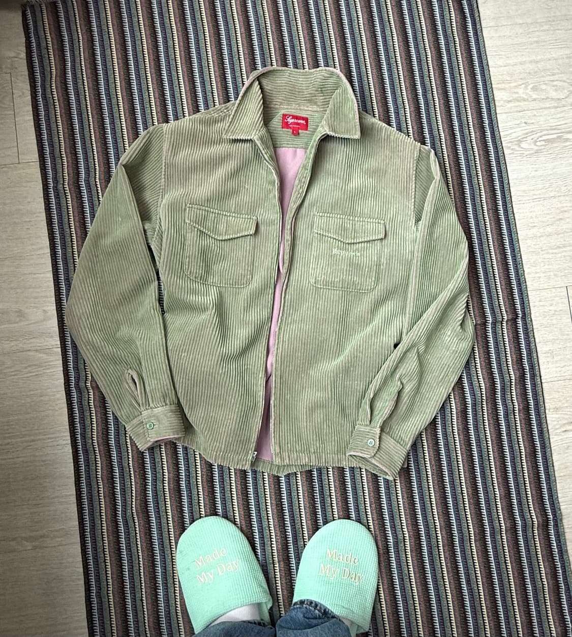 슈프림 코듀로이 플란넬 셔츠 자켓 상품이미지2