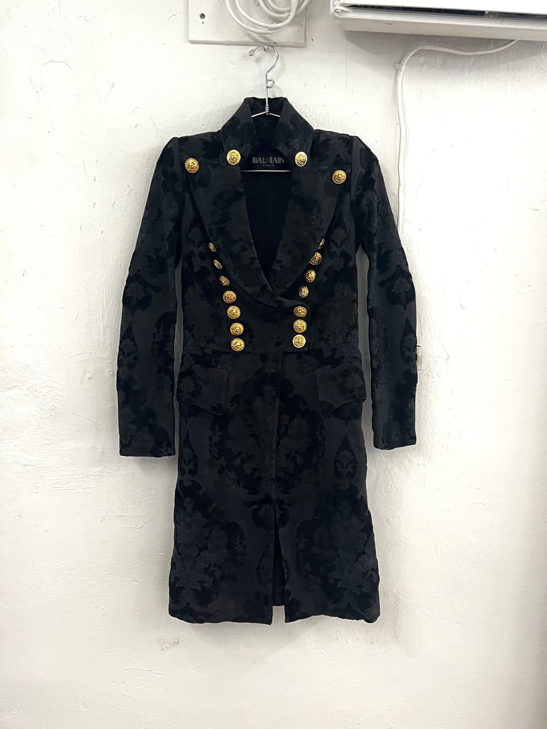 발망 2010FW 데카르넹 런웨이 브로케이드 밀리터리 코트 상품이미지5