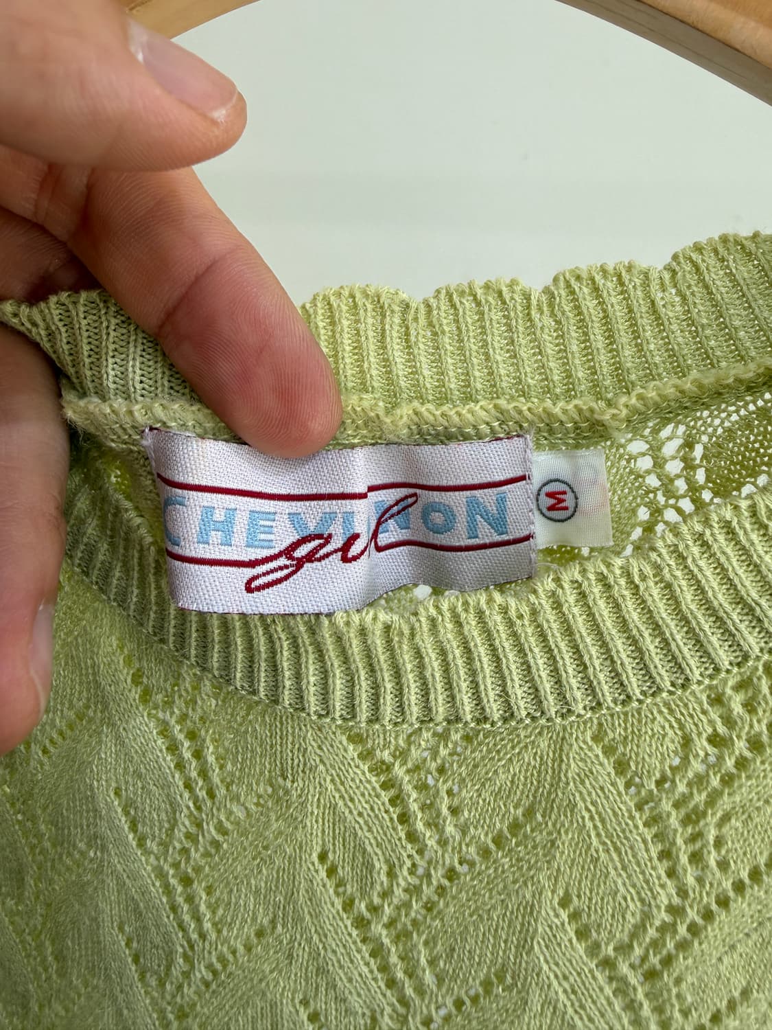 CHEVIGNON GIRL (Made in Japan) 펀칭 니트탑 상품이미지6